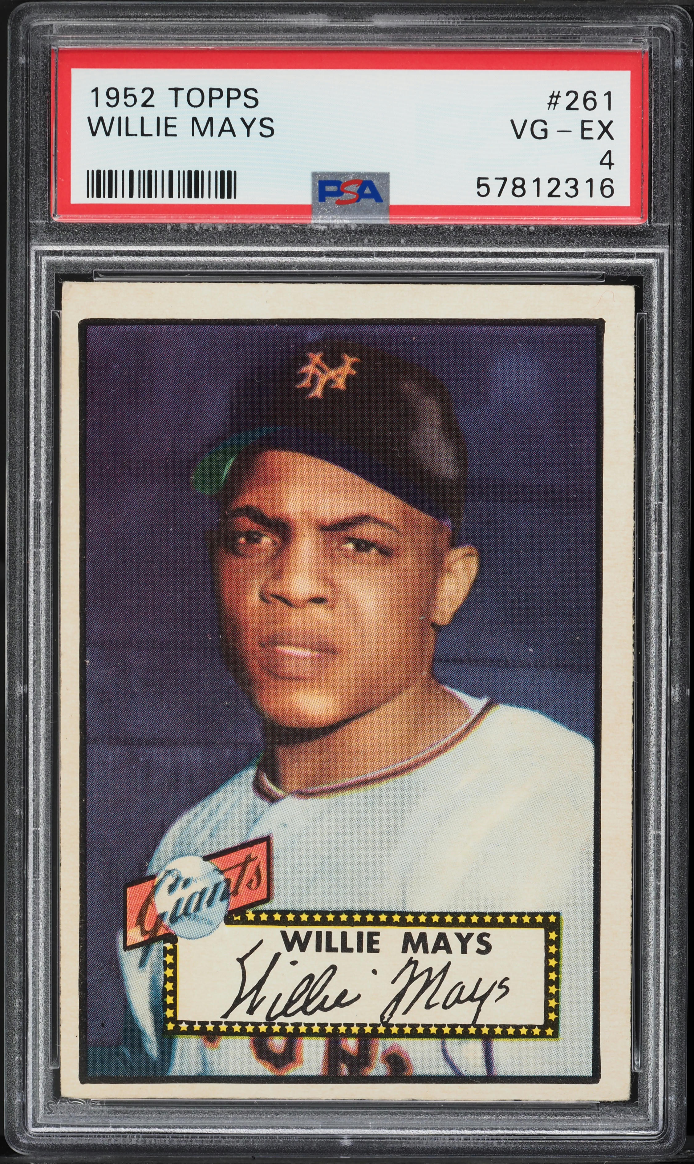 1952 Topps Willie Mays #261