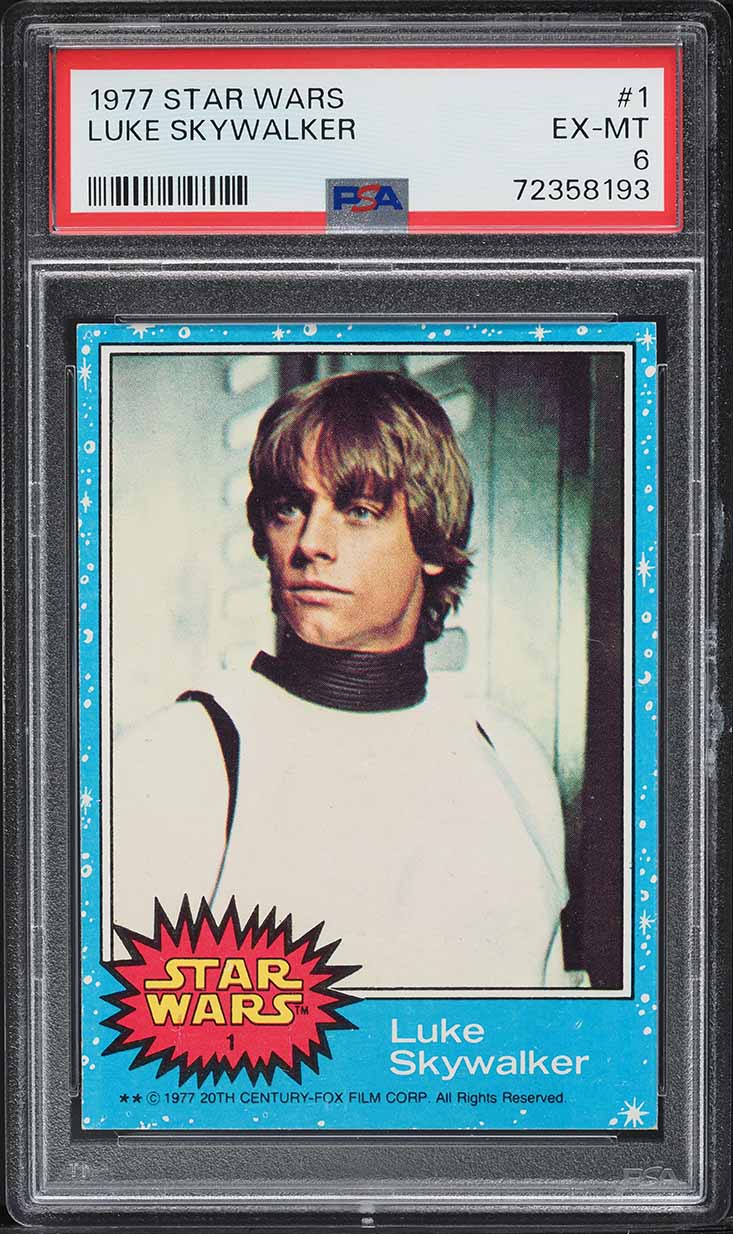 1977 Topps Star Wars Luke Skywalker #1