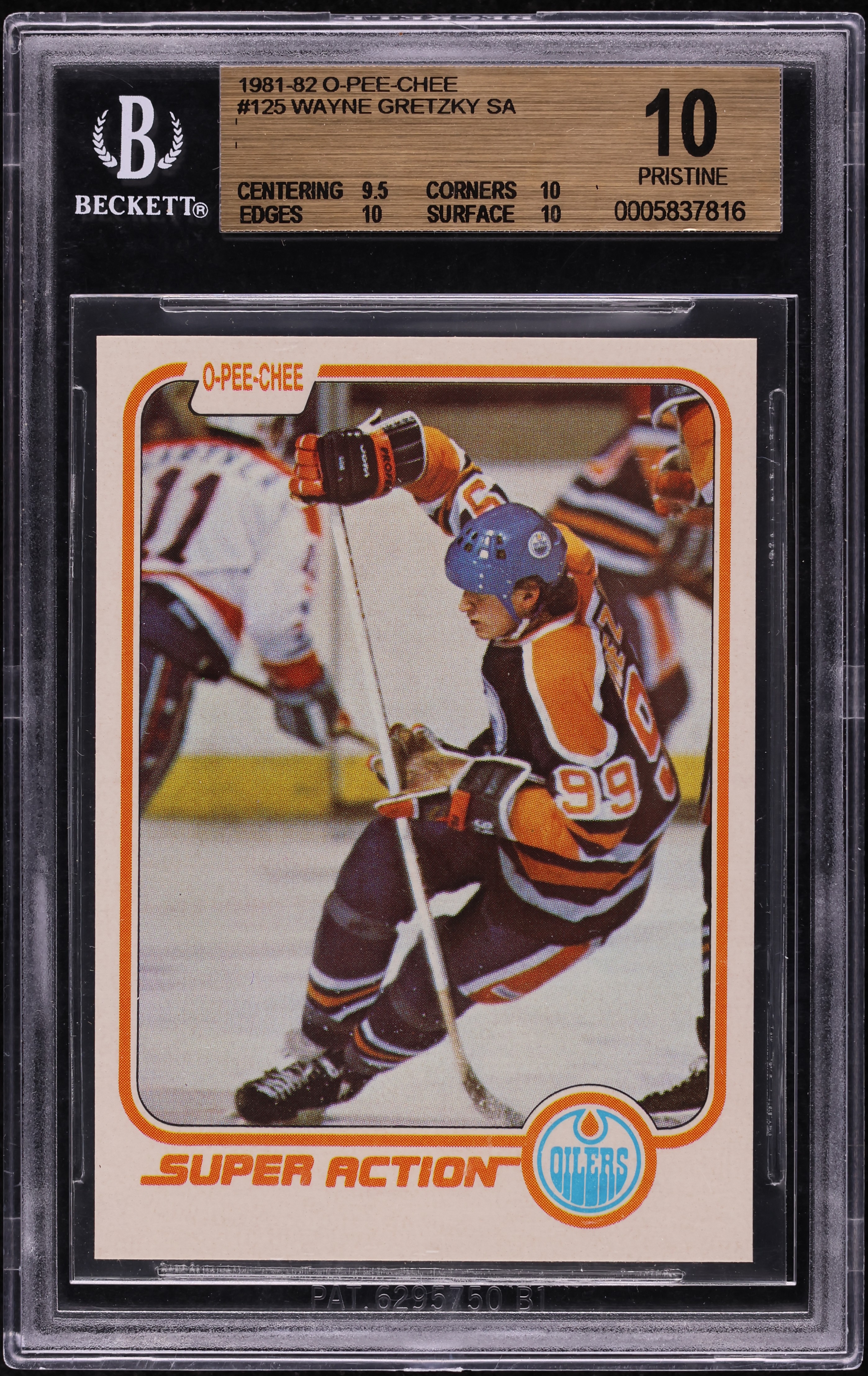 1981-82 O-Pee-Chee Wayne Gretzky #125 Super Action