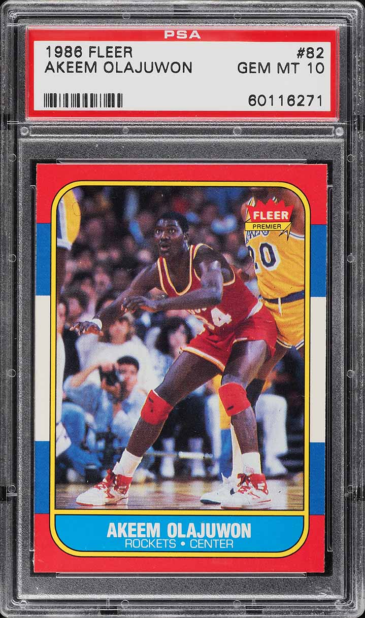 1986-87 Fleer Akeem Olajuwon #82
