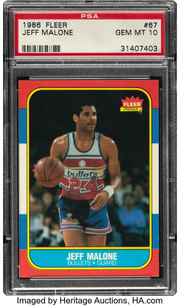 1986-87 Fleer Jeff Malone #67