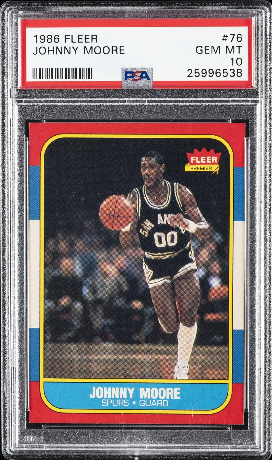1986-87 Fleer Johnny Moore #76