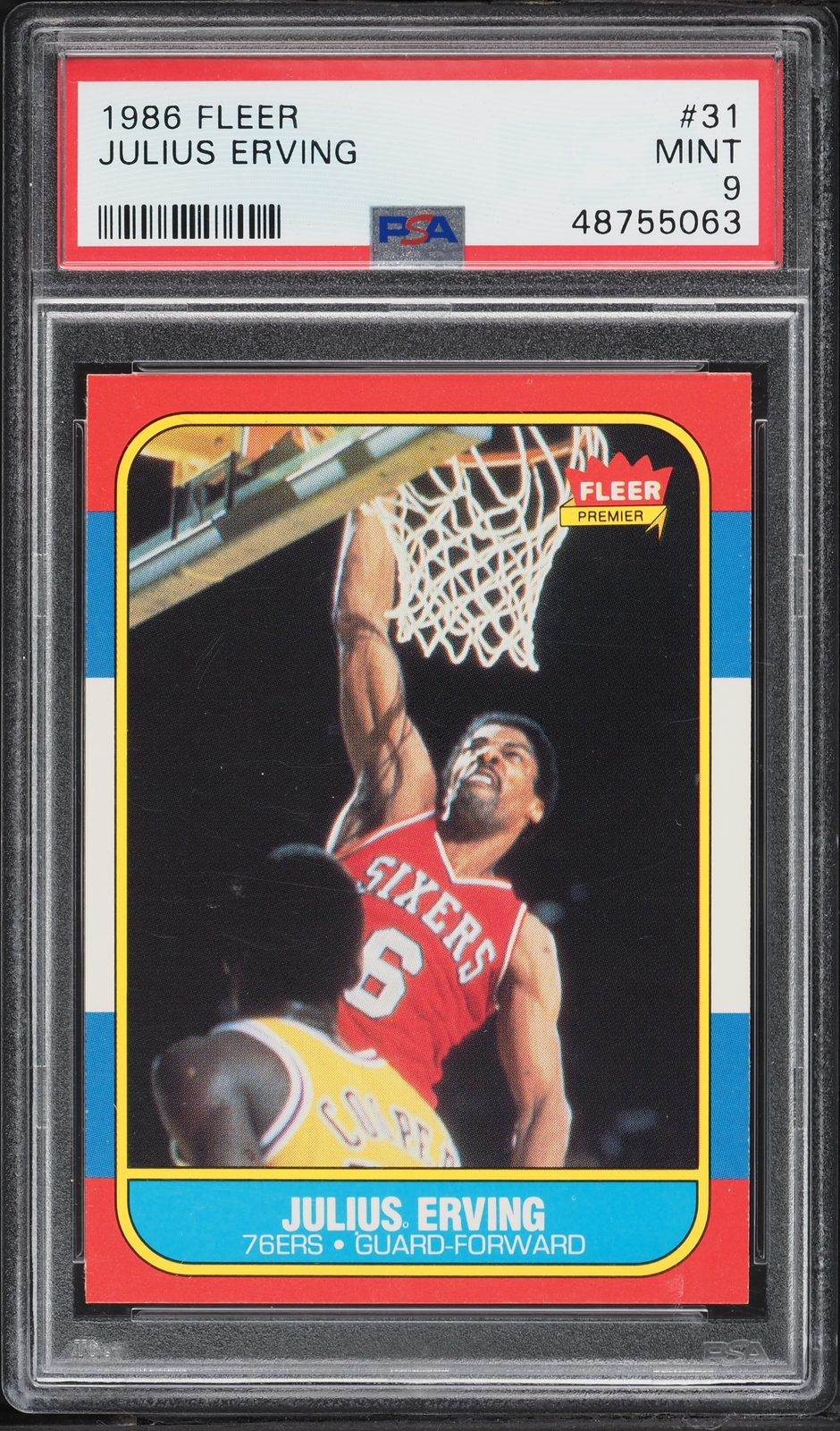1986-87 Fleer Julius Erving #31