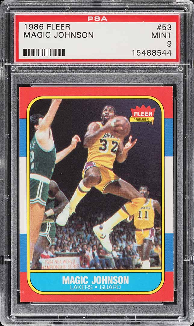 1986-87 Fleer Magic Johnson #53