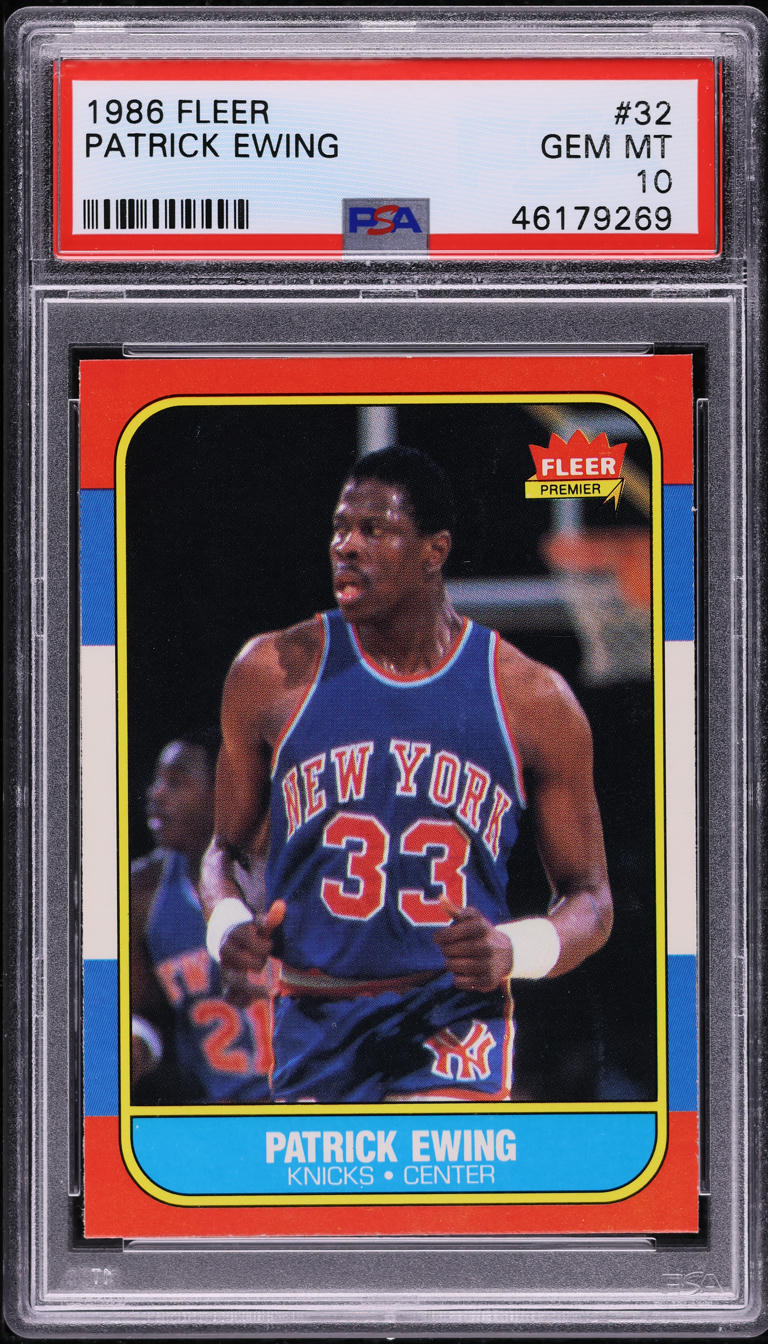 1986-87 Fleer Patrick Ewing #32
